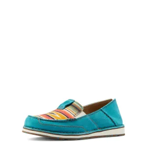 Ariat Womens Cruiser Teal Suede/Turquoise Serape