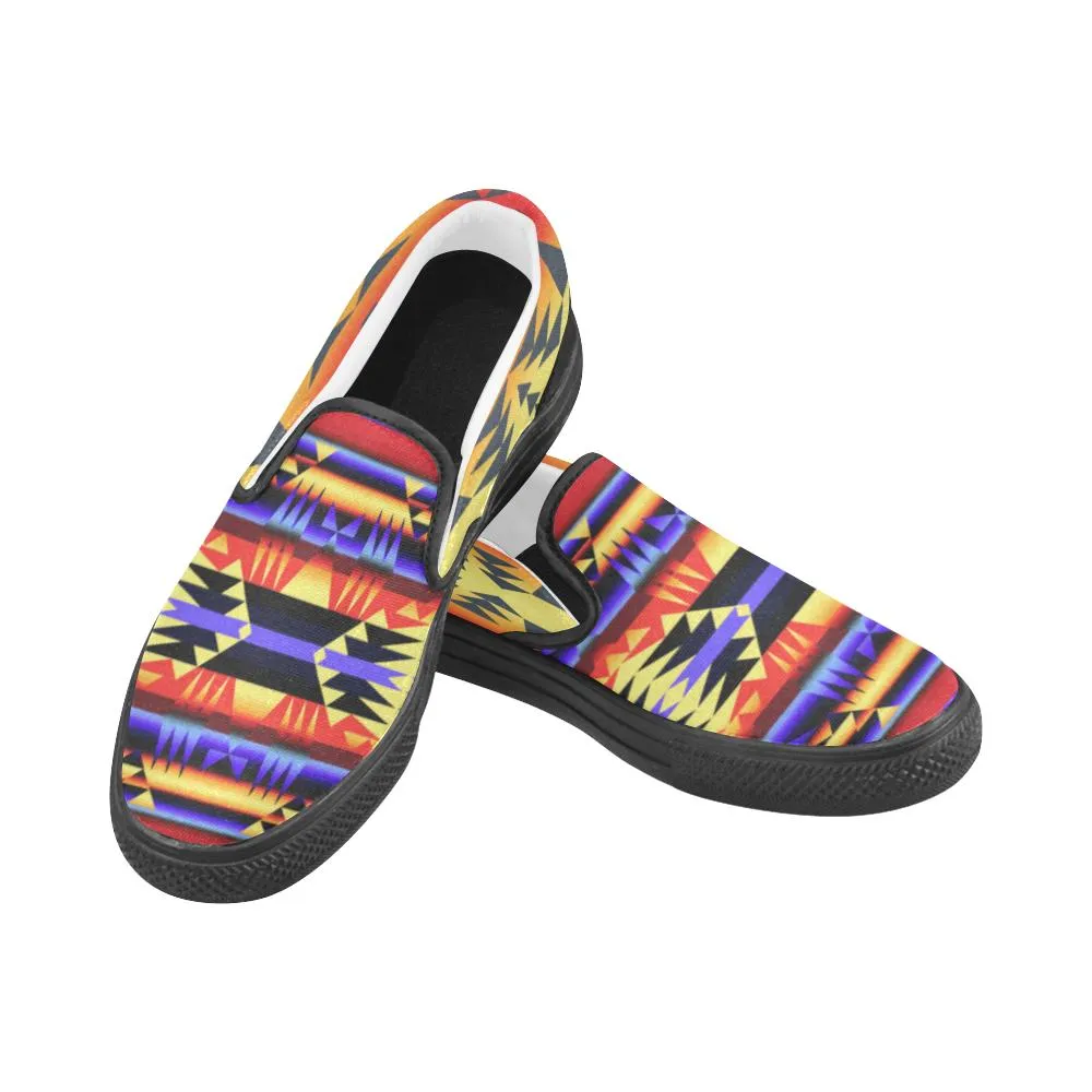 Between the San Juan Mountains Men's Unusual Slip-on Canvas Shoes