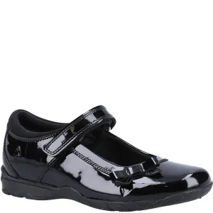 Black Carrie Junior Patent School Shoes