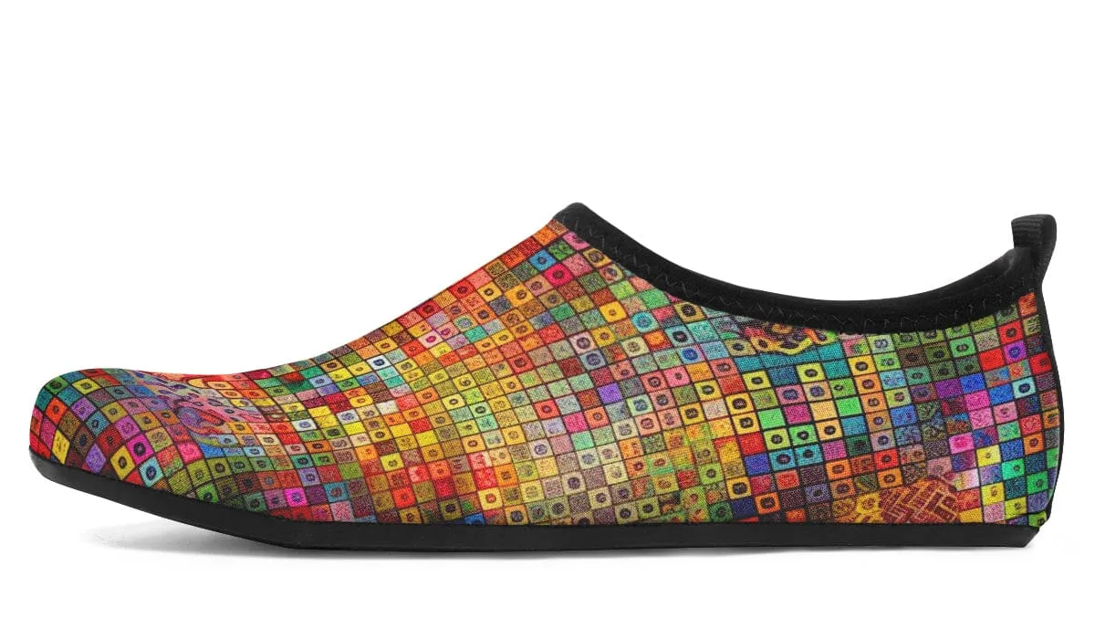 Blottered Grid Barefoot Shoes