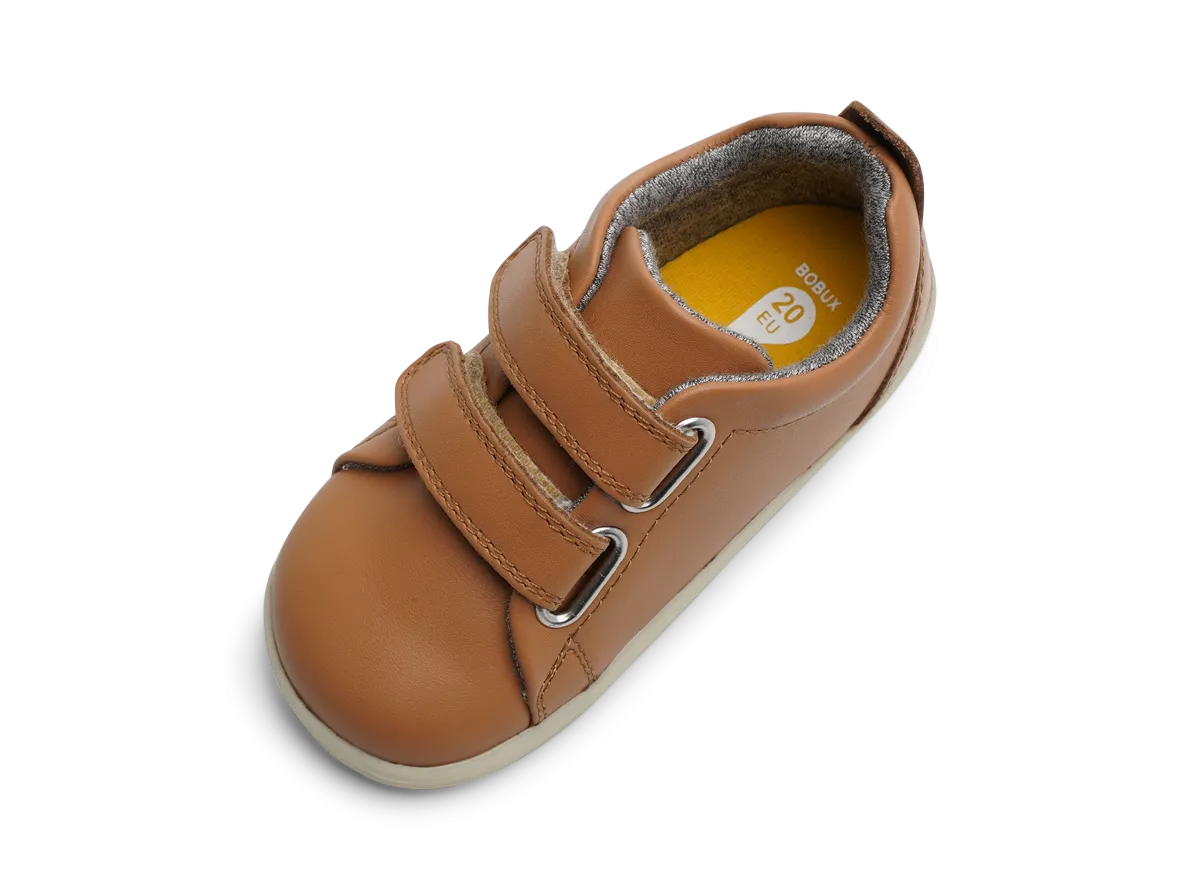 Bobux Grass Court Boys Girls Caramel Trainer Shoe