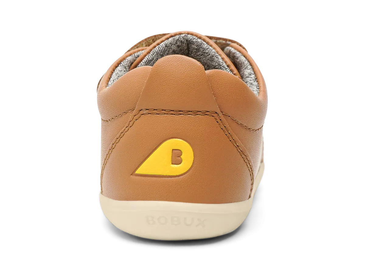 Bobux Grass Court Boys Girls Caramel Trainer Shoe