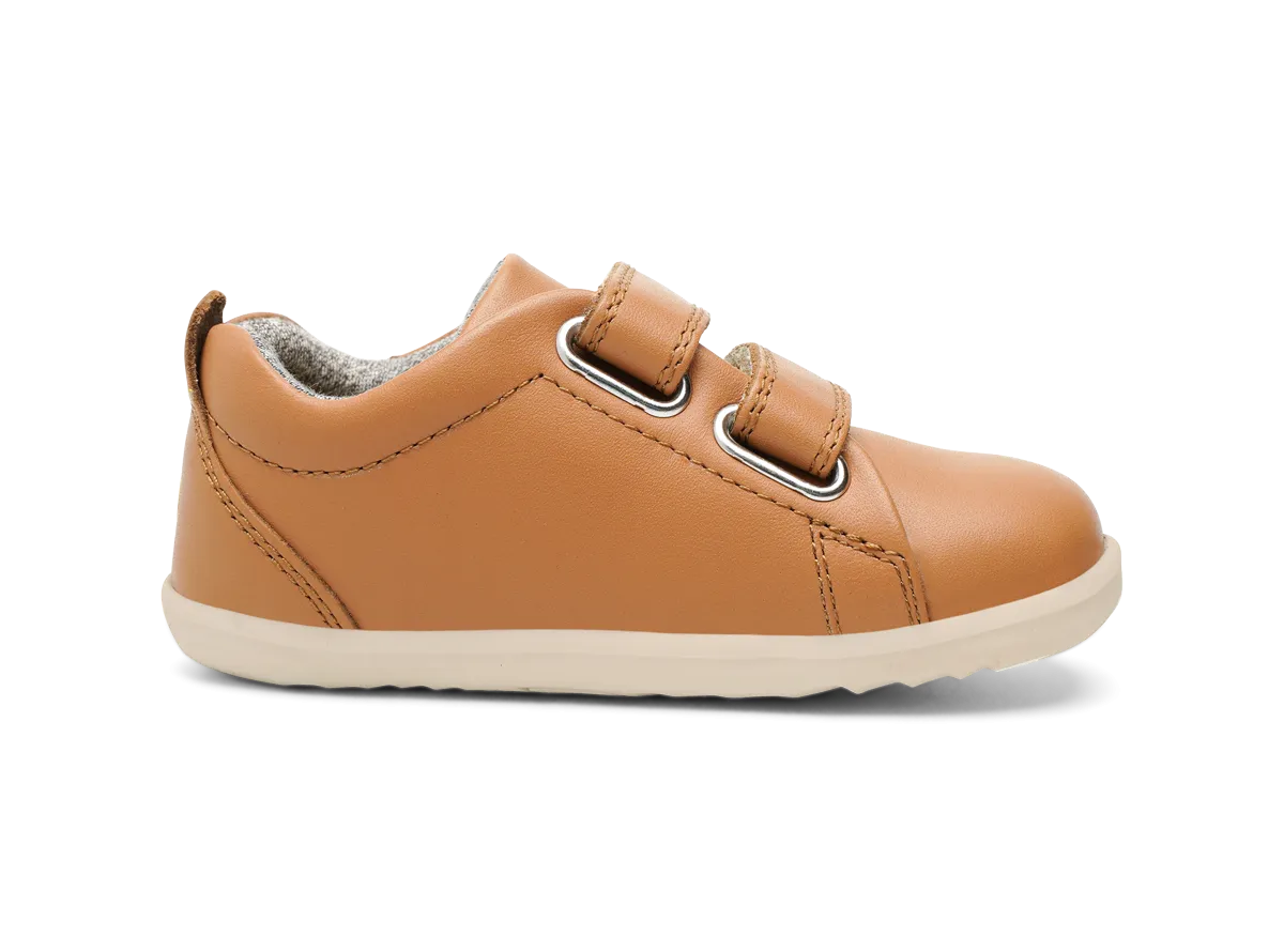 Bobux Grass Court Boys Girls Caramel Trainer Shoe