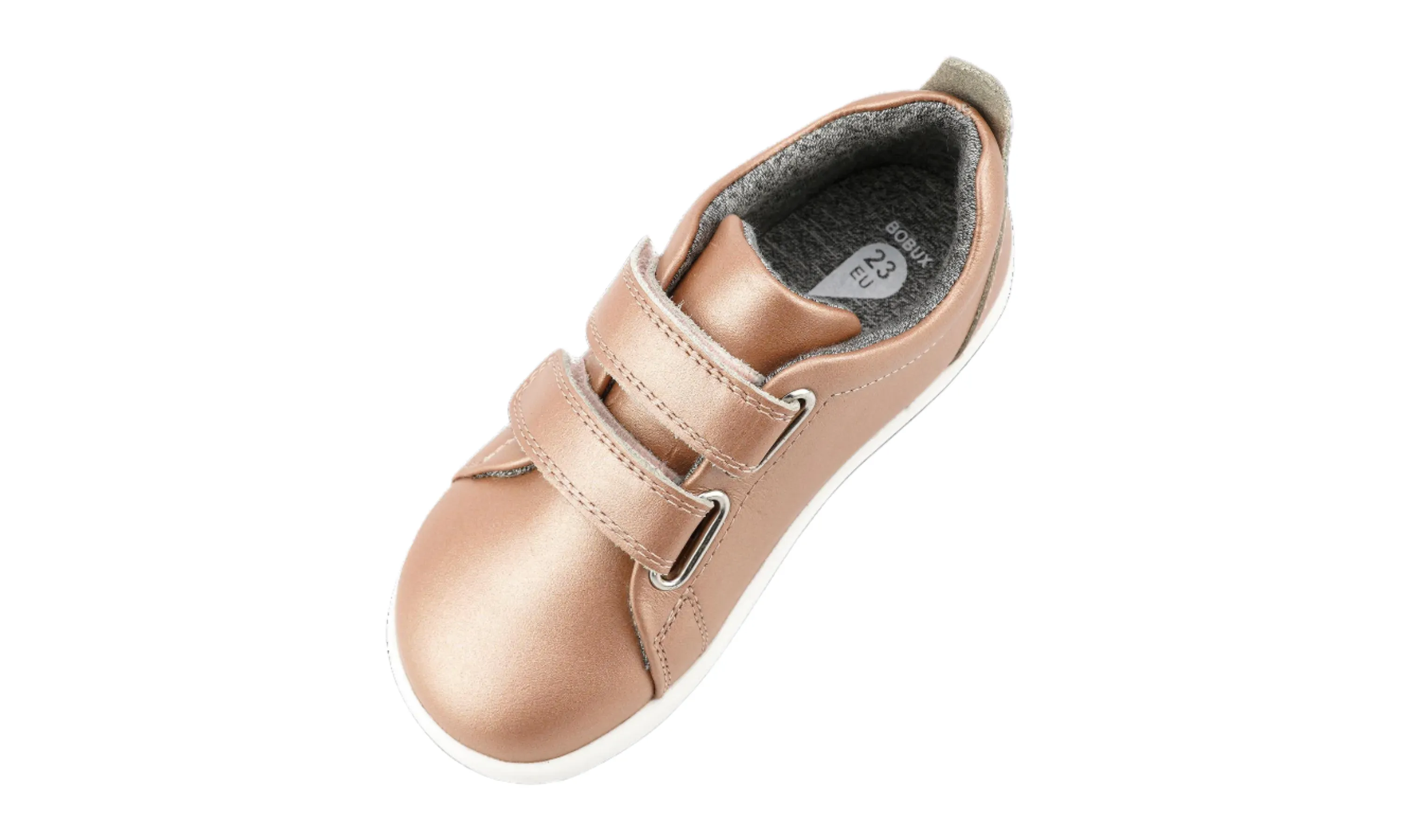 Bobux Grass Court I-Walk Girls Rose Gold Trainer Shoe