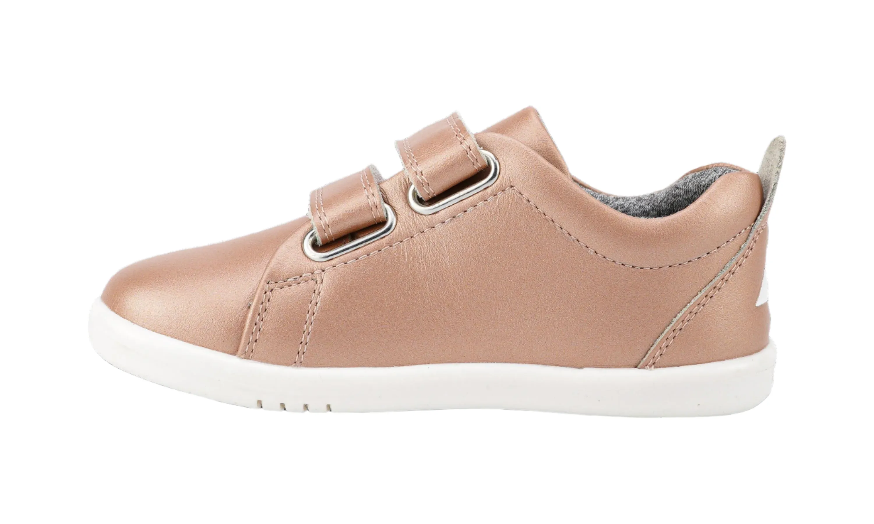 Bobux Grass Court I-Walk Girls Rose Gold Trainer Shoe