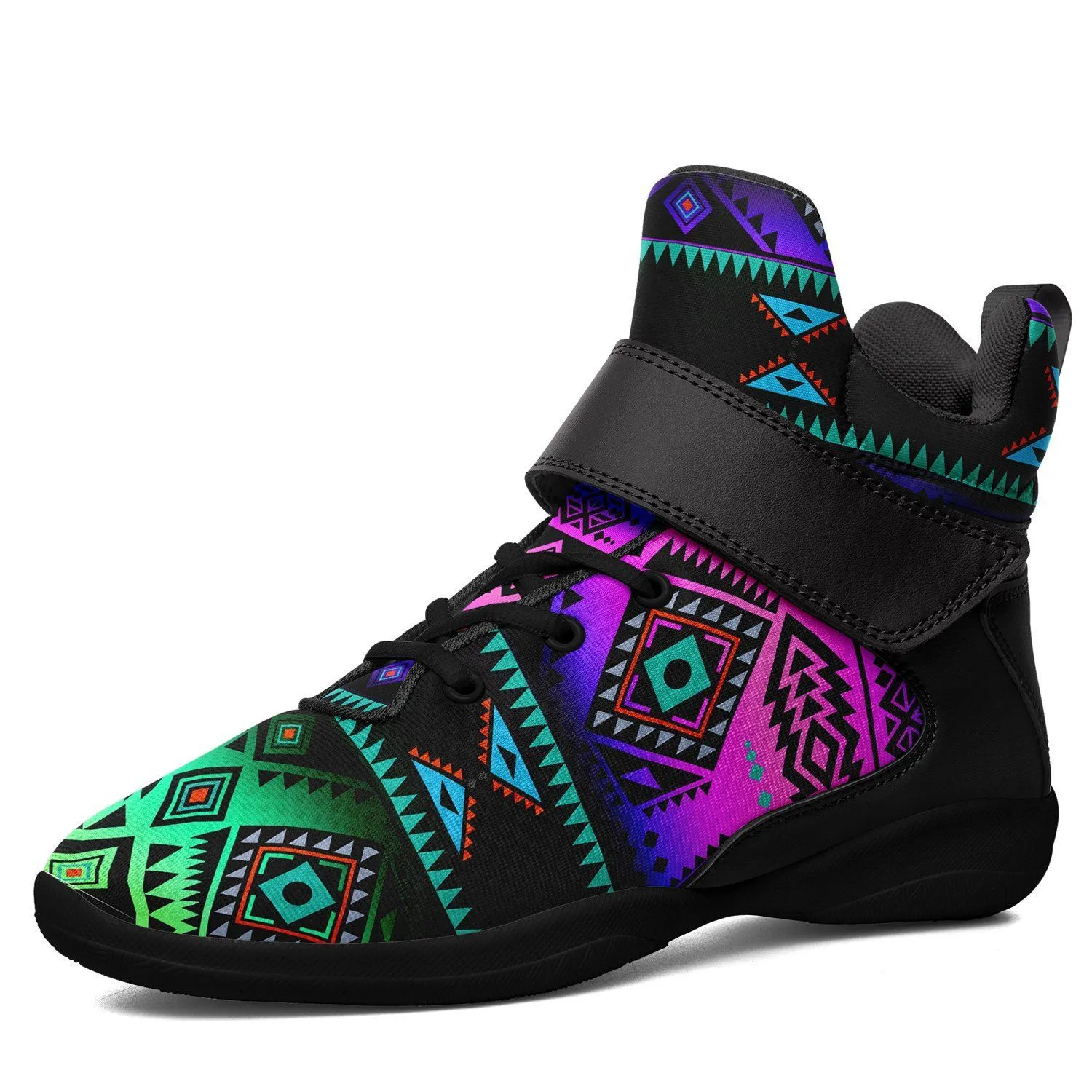 California Coast Sunrise Kid's Ipottaa Basketball / Sport High Top Shoes