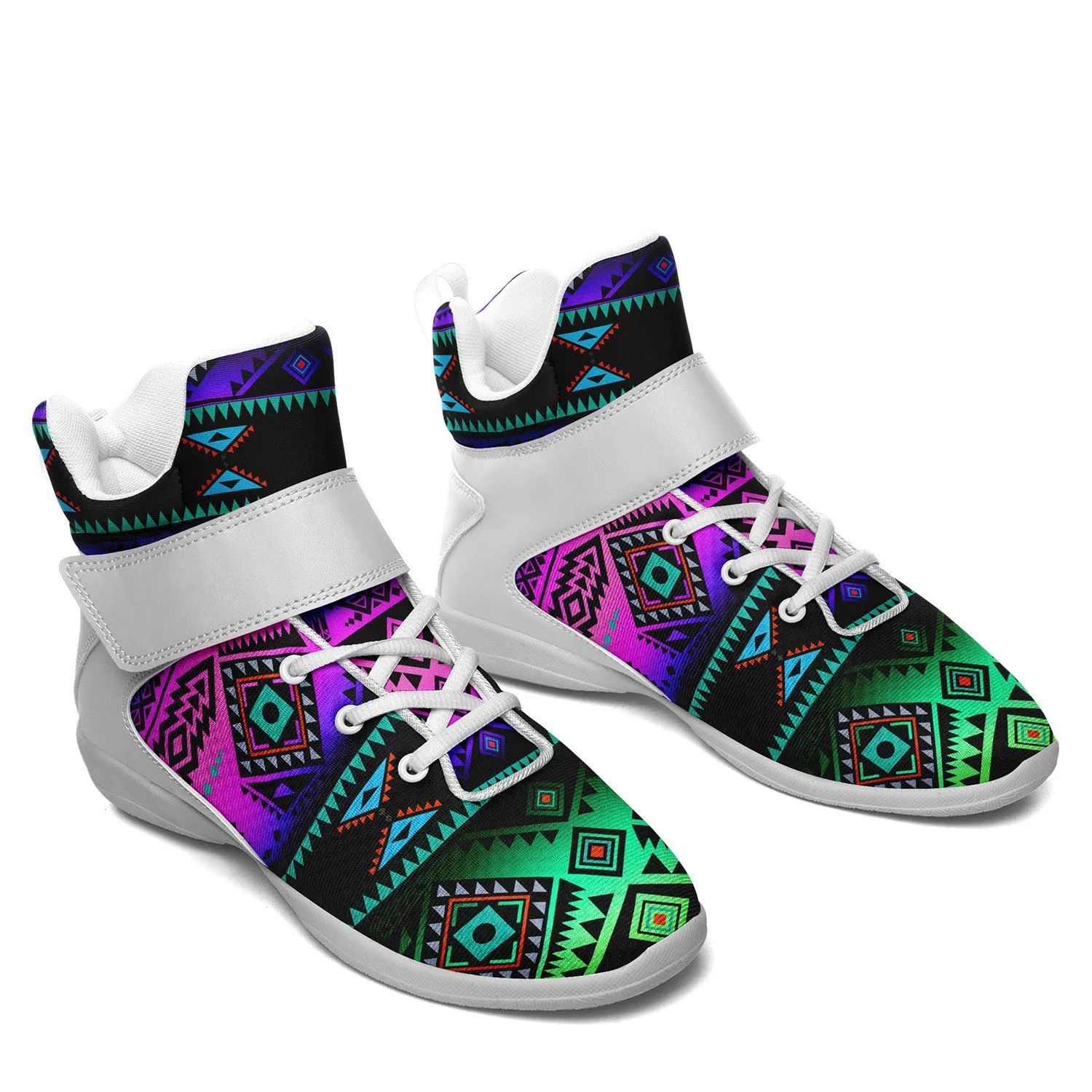 California Coast Sunrise Kid's Ipottaa Basketball / Sport High Top Shoes