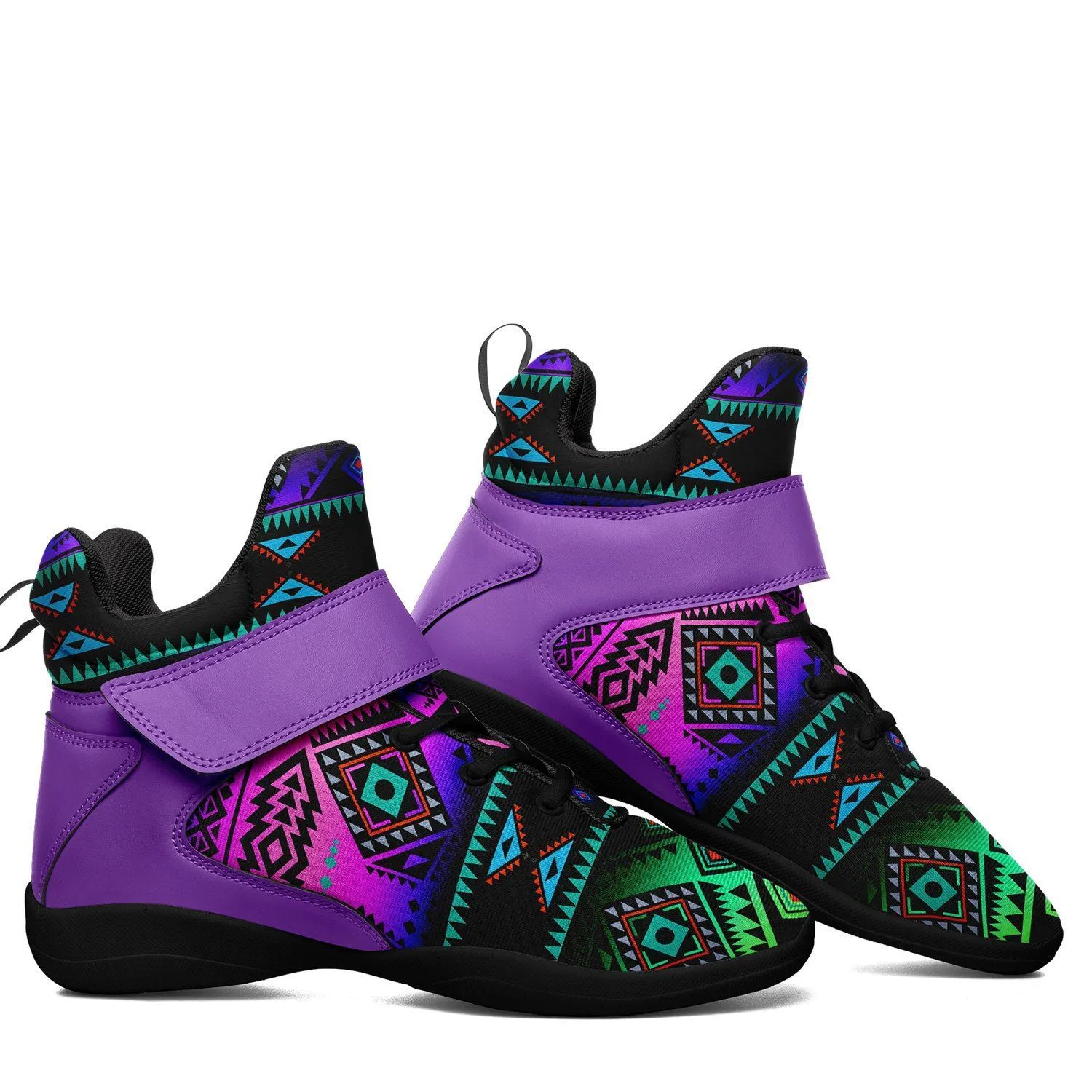 California Coast Sunrise Kid's Ipottaa Basketball / Sport High Top Shoes