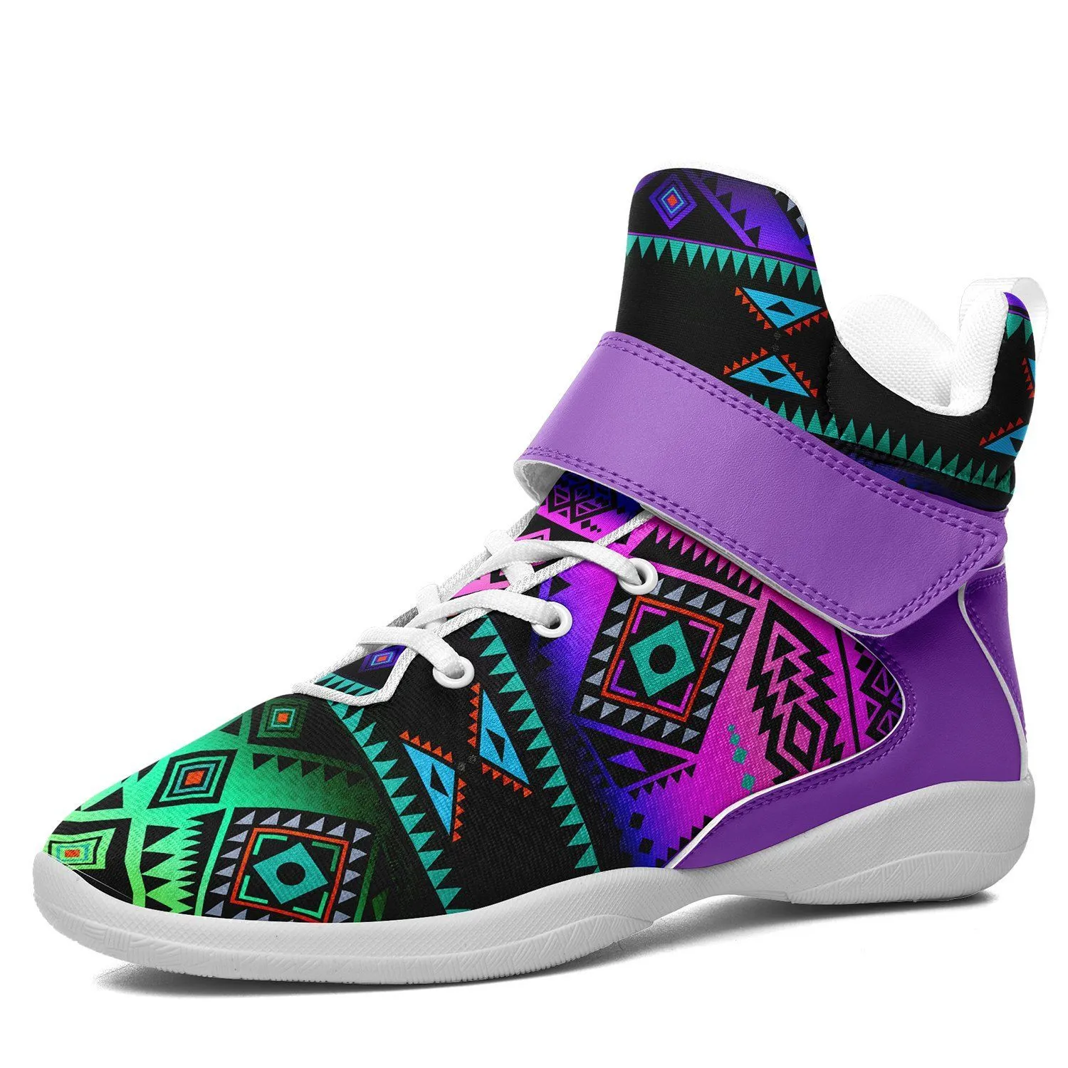 California Coast Sunrise Kid's Ipottaa Basketball / Sport High Top Shoes