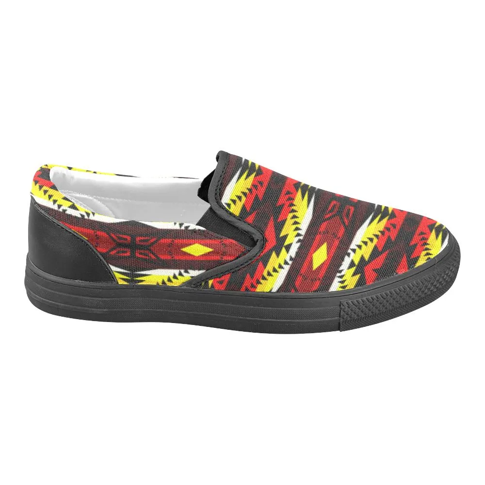 Canyon War Party Women's Unusual Slip-on Canvas Shoes