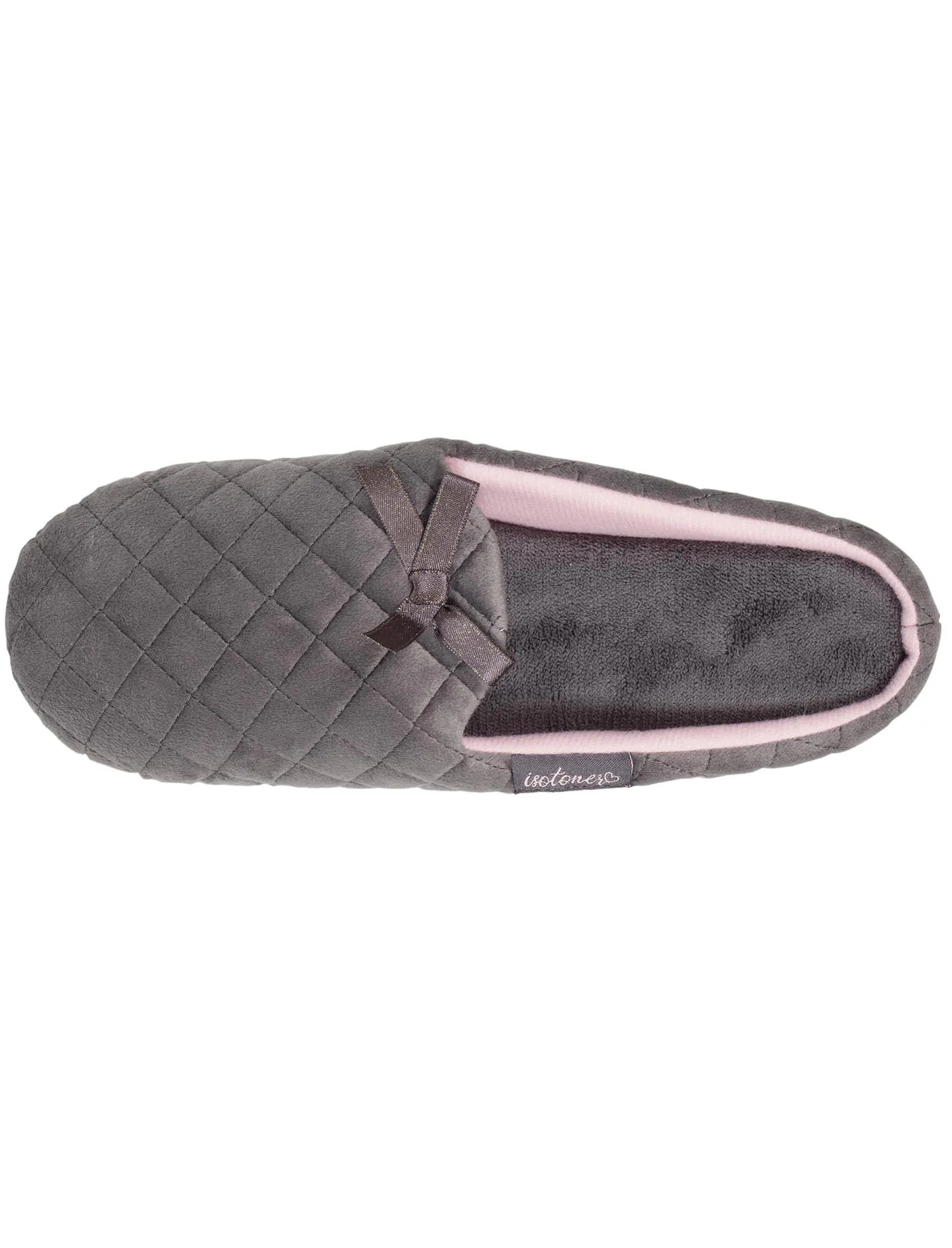 Chaussons mules Femme Gris foncé matelassé