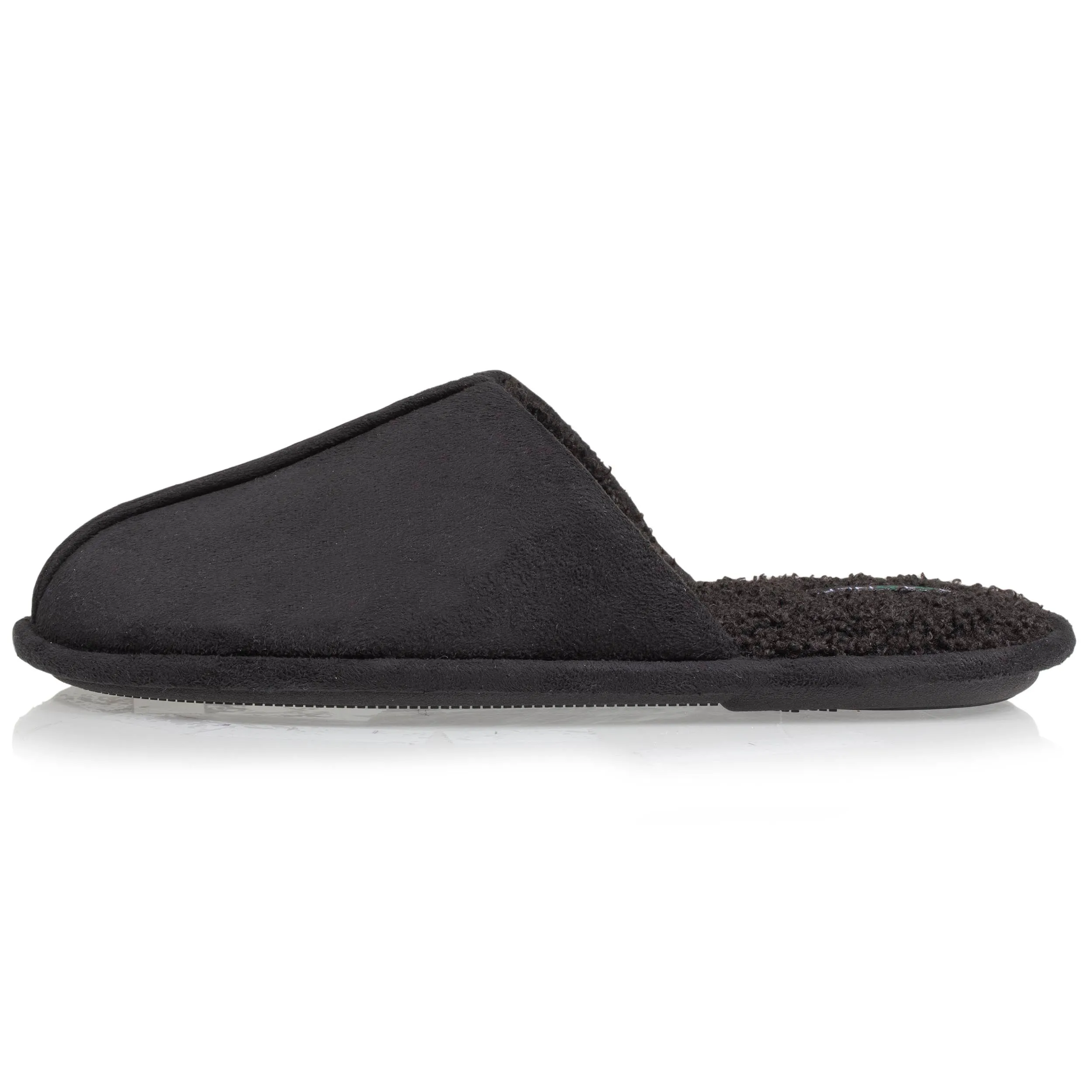 Chaussons mules plates Homme Noir recyclées*