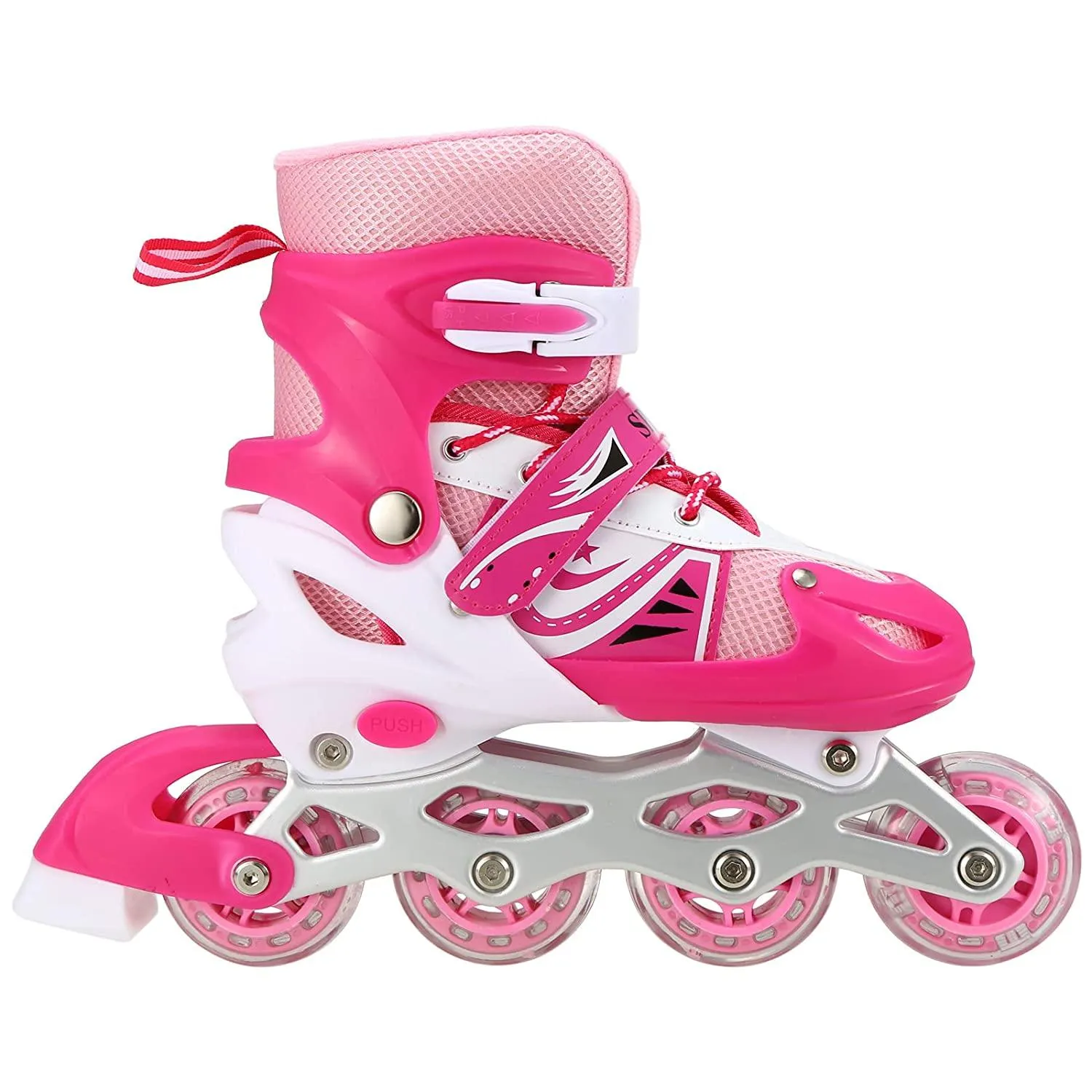 Children Roller Skates Adjustable Inline Skating Shoes (Size 35-38)