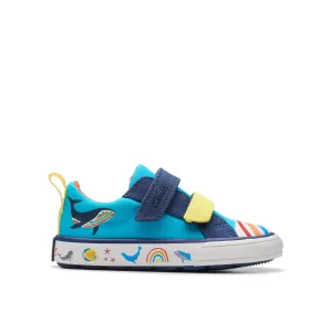 Clarks 26176666 Foxing Ocean T Blue Multi