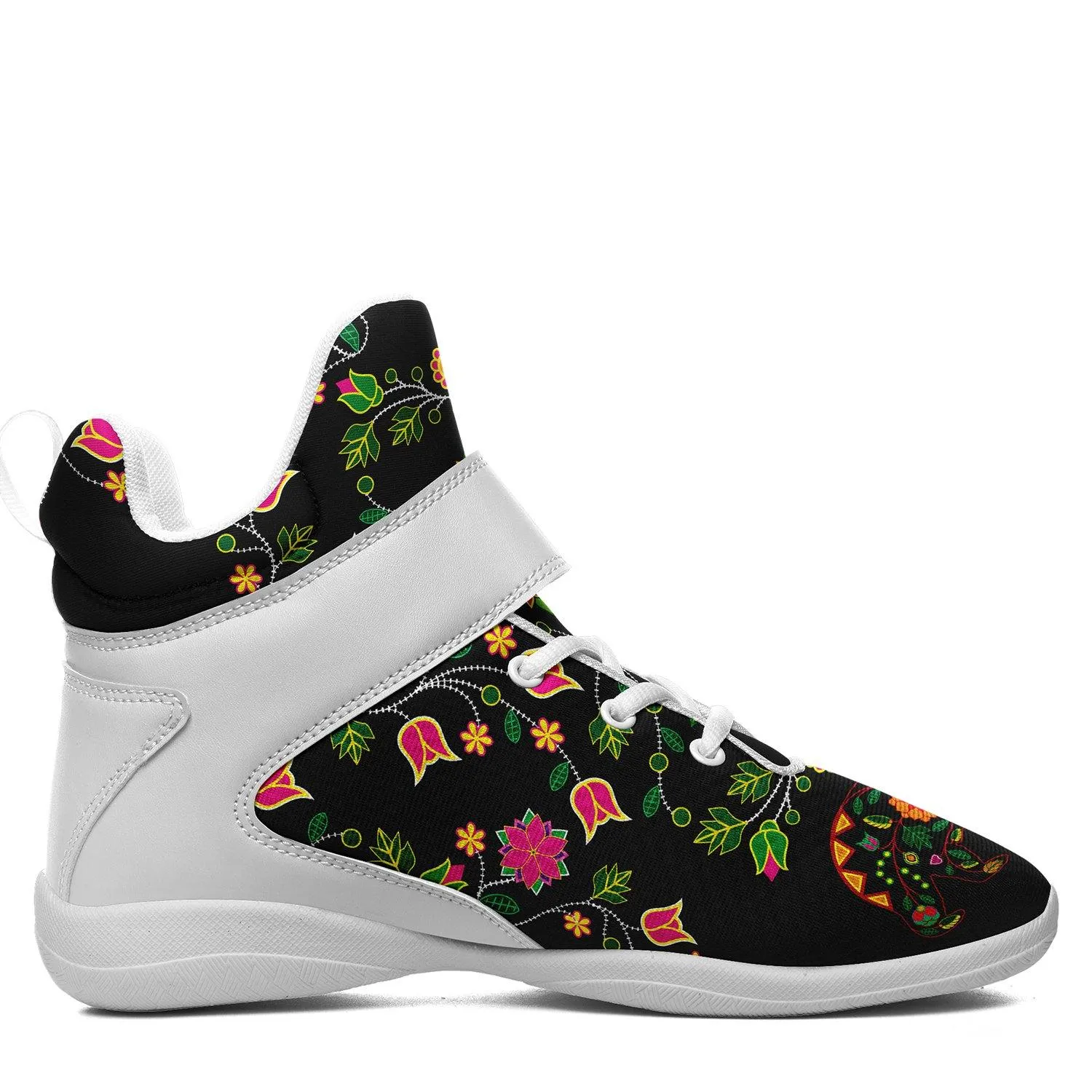 Floral Bear Ipottaa Basketball / Sport High Top Shoes