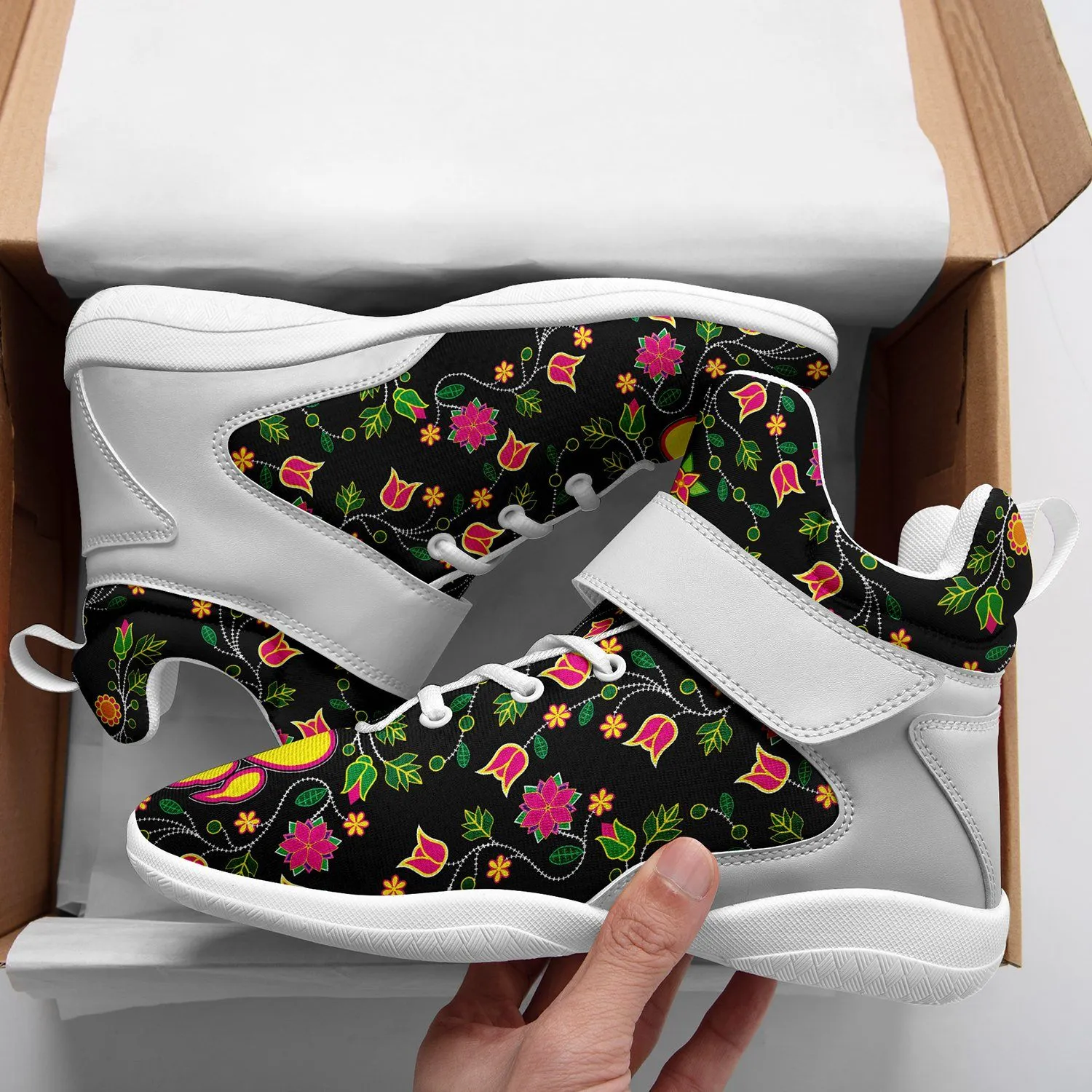 Floral Bearpaw Ipottaa Basketball / Sport High Top Shoes