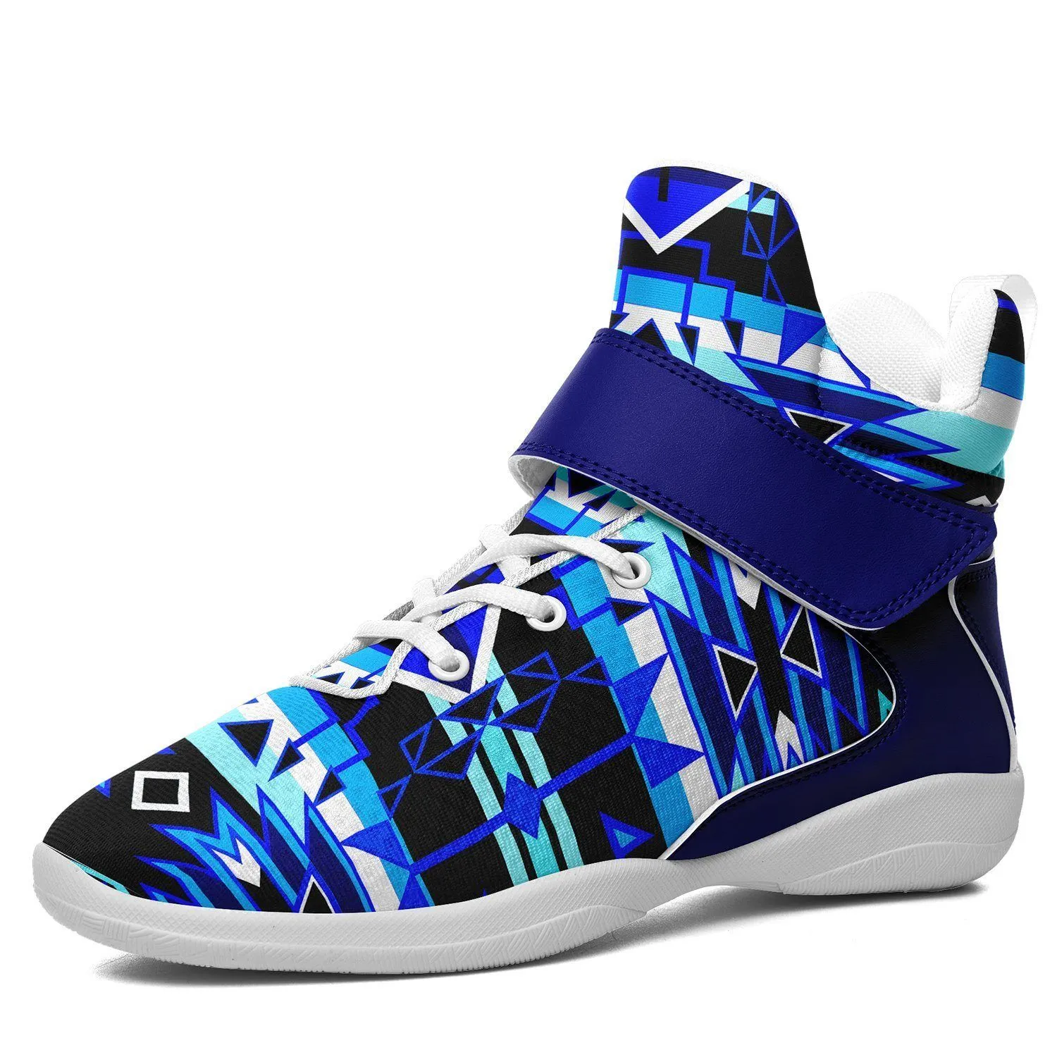 Force of Nature Winter Night Ipottaa Basketball / Sport High Top Shoes - White Sole