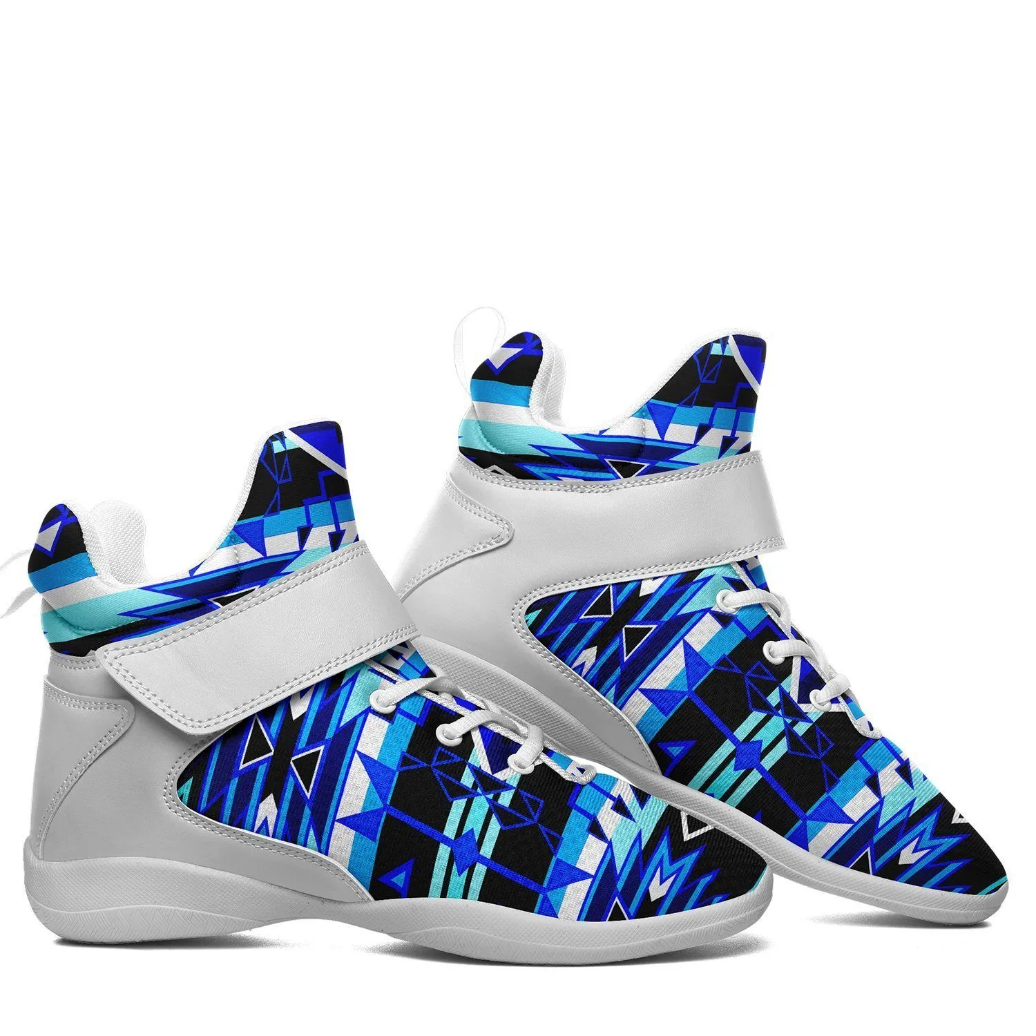 Force of Nature Winter Night Ipottaa Basketball / Sport High Top Shoes - White Sole