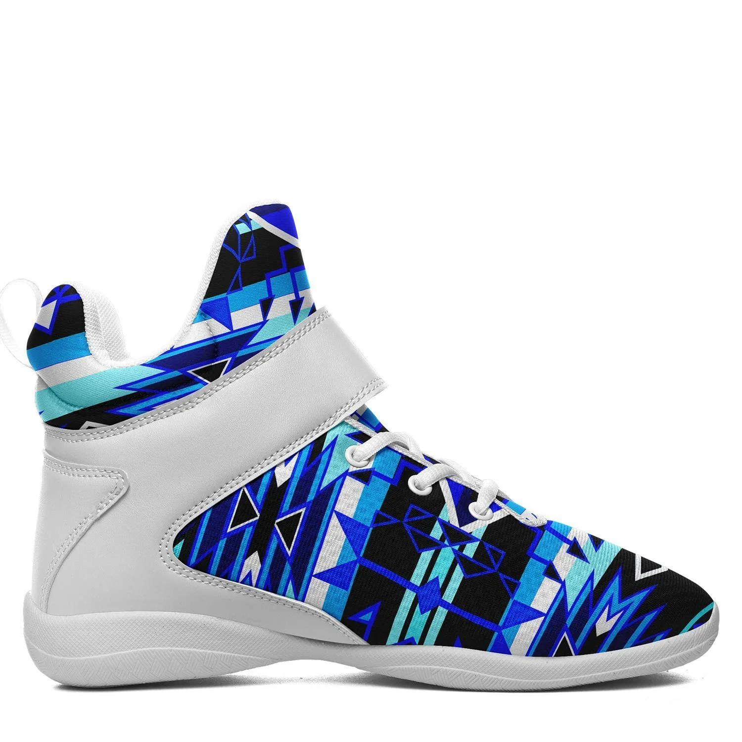 Force of Nature Winter Night Ipottaa Basketball / Sport High Top Shoes - White Sole