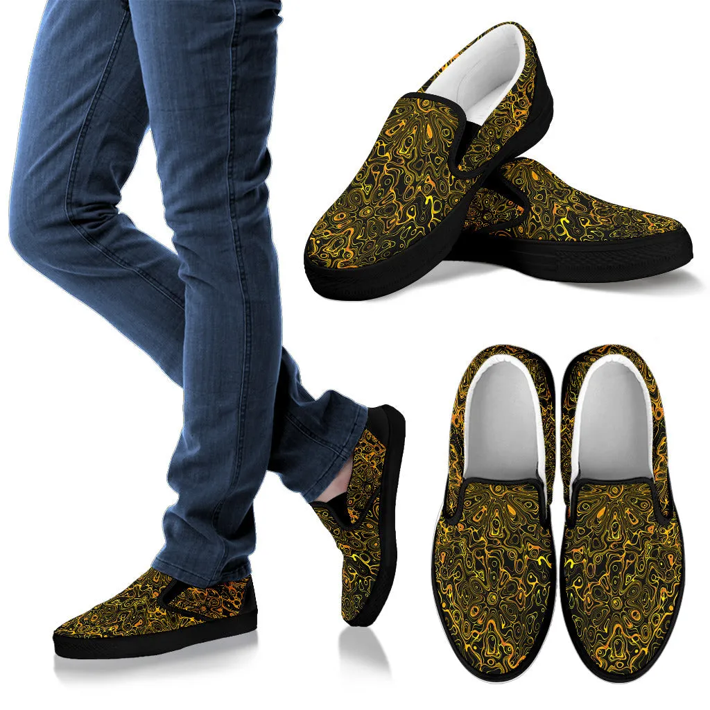 GOLDEN VIBE MENS SLIP ONS | HUBERT SOLCZYNSKI