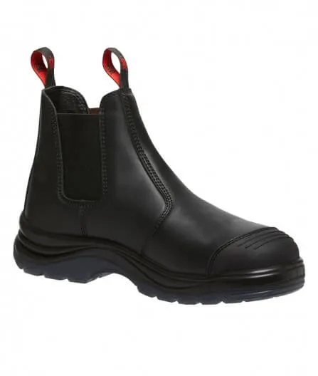 King Gee Tradie Gusset Steel Cap Safety Boots With Scuff Cap (K25250)