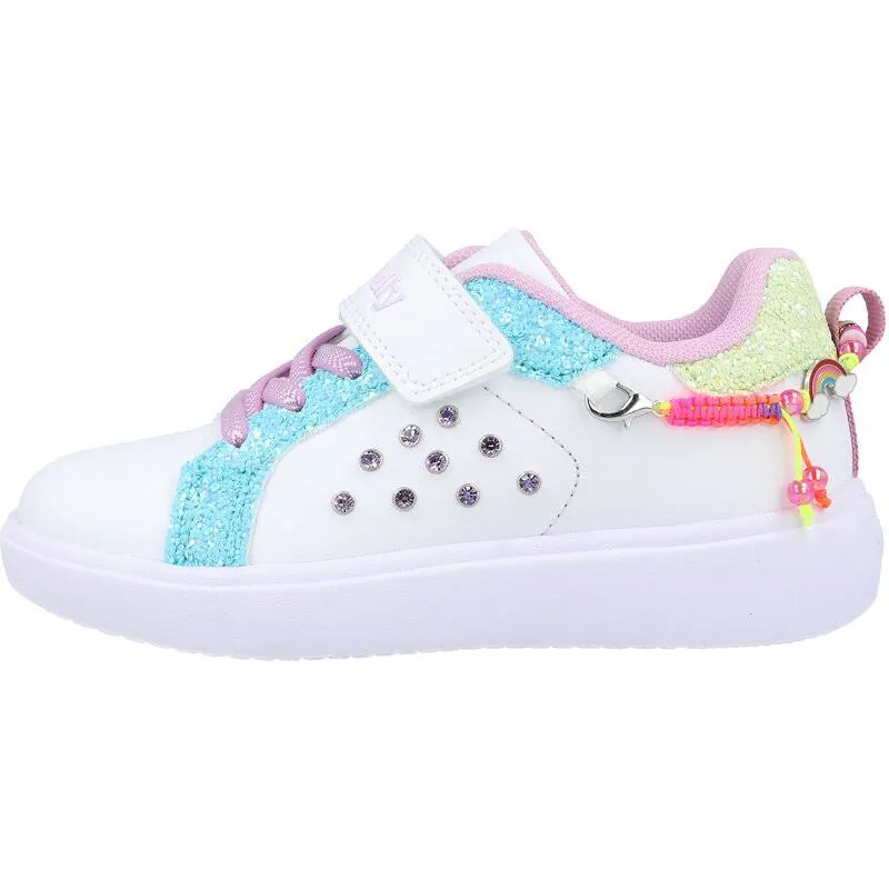 Lelli Kelly Gioielle Whte Multi Rainbow Bracelt Trainers