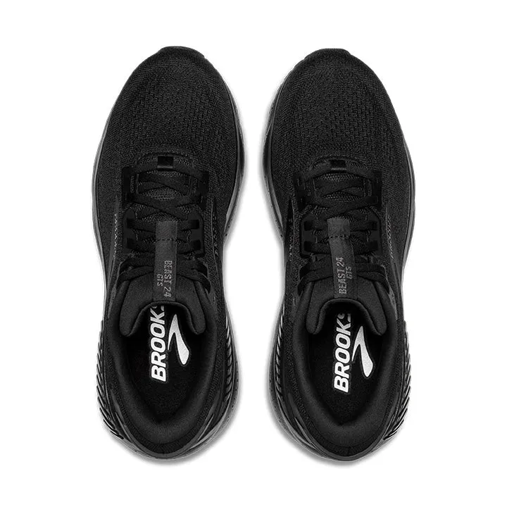 MEN'S BROOKS BEAST GTS 24 EXTRA WIDE 1104254E020 COLOR: BLACK/BLACK/EBONY