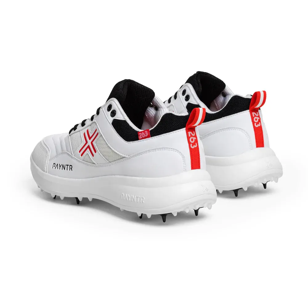 Payntr All Rounder Spike Cricket Shoes - White