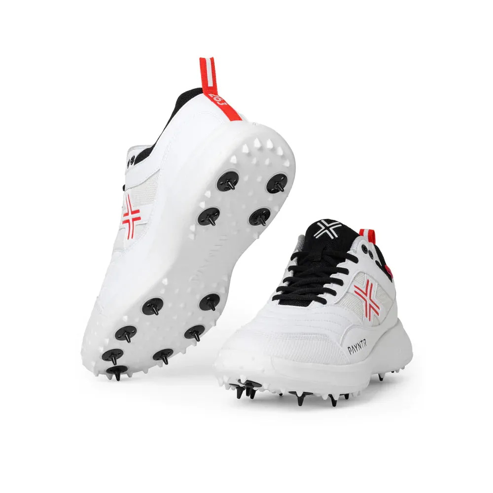 Payntr All Rounder Spike Cricket Shoes - White