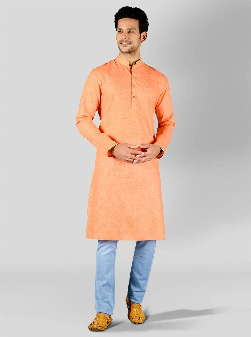 Sunset Orange Kurta | Azania