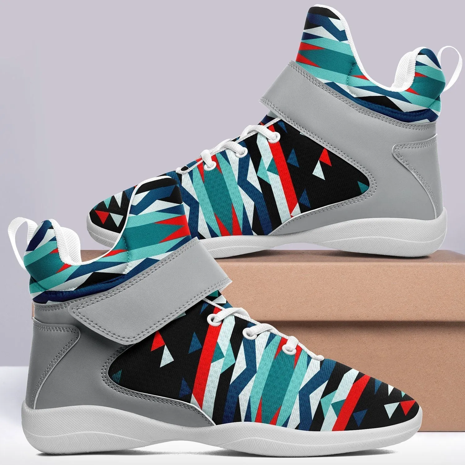 Visions of Peaceful Nights Ipottaa Basketball / Sport High Top Shoes - White Sole