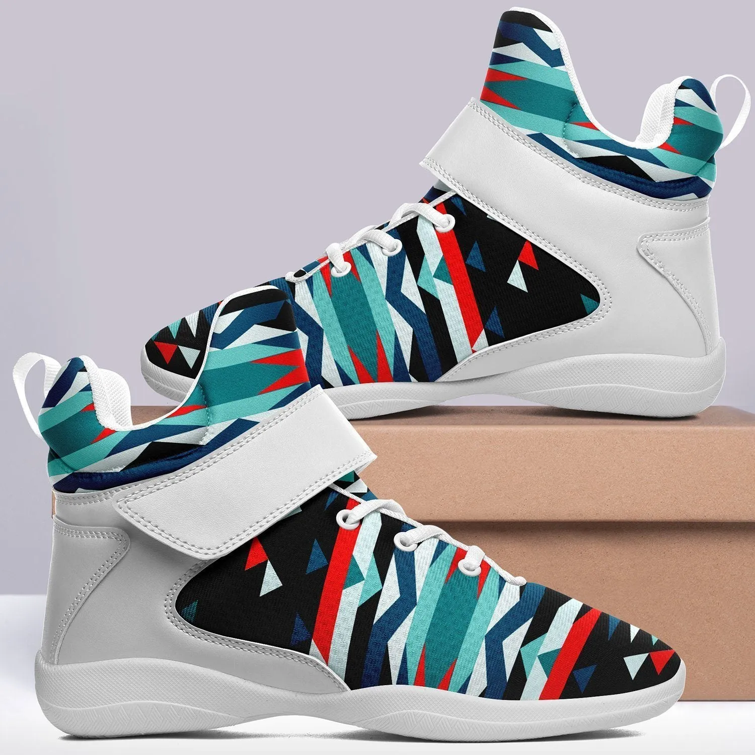 Visions of Peaceful Nights Ipottaa Basketball / Sport High Top Shoes - White Sole