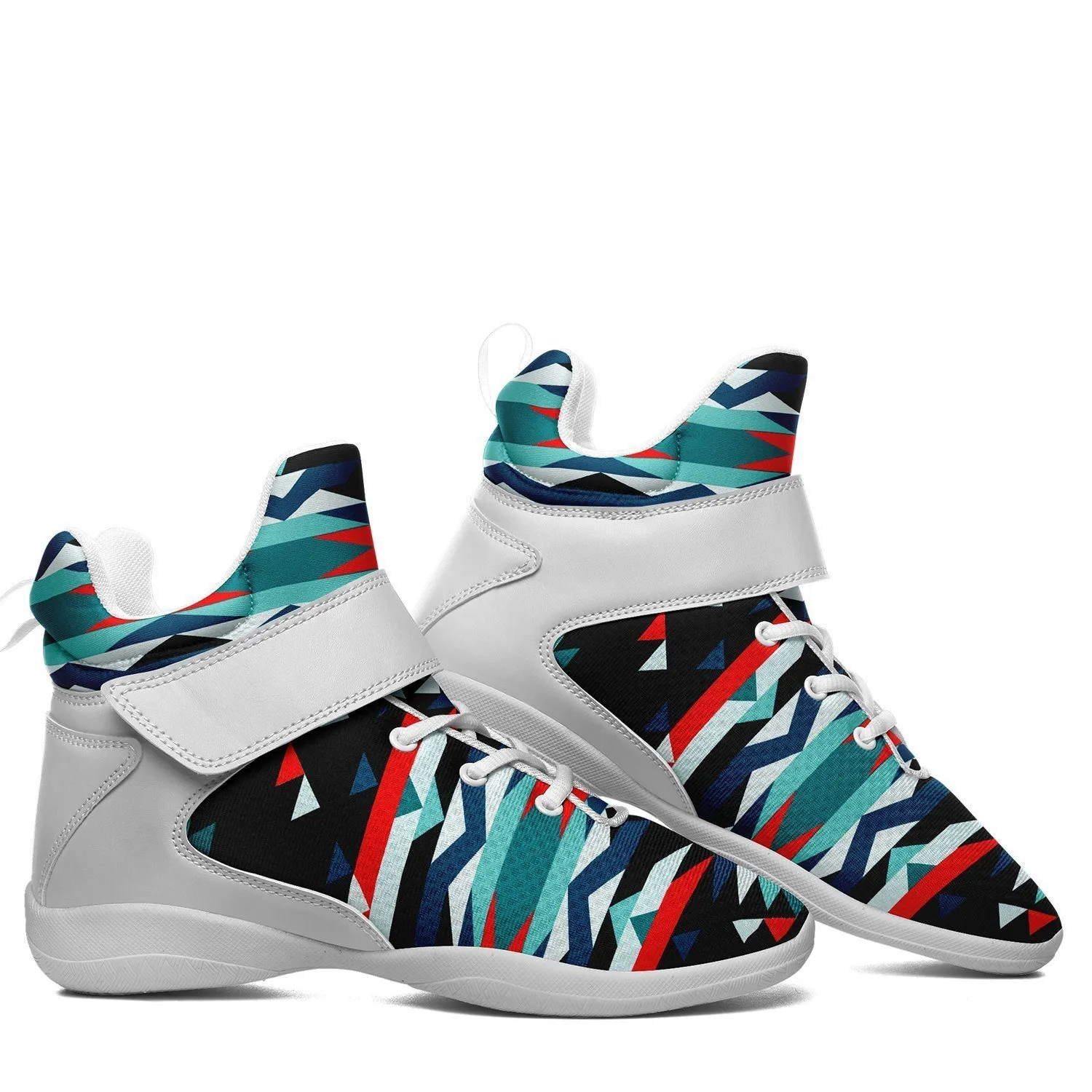 Visions of Peaceful Nights Ipottaa Basketball / Sport High Top Shoes - White Sole