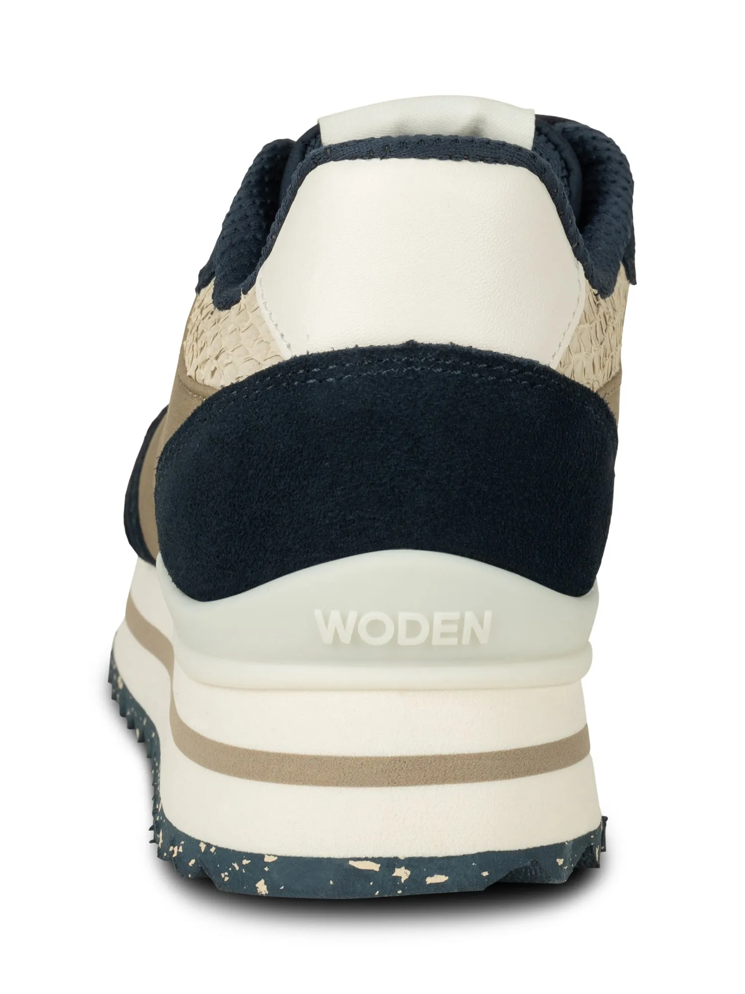 Woden Ronja Plateau Trainers-Navy Multi-WL599