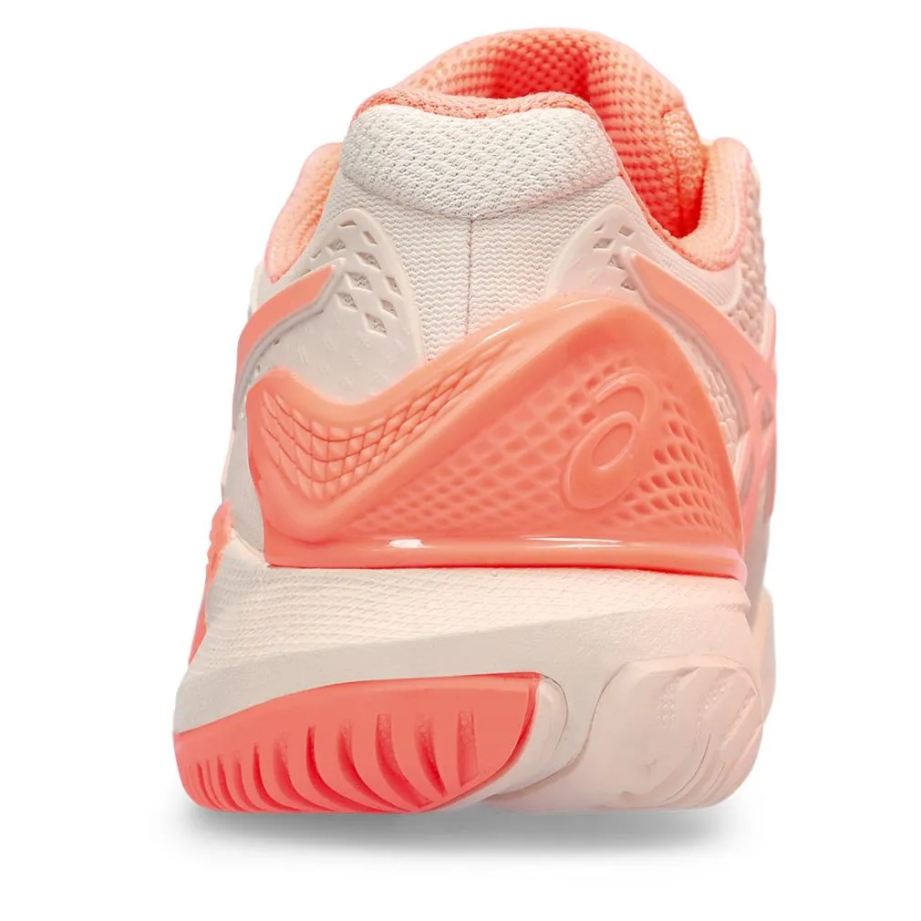 Women's Gel-Resolution 9 Tennis Shoes Pearl Pink and Sun Coral